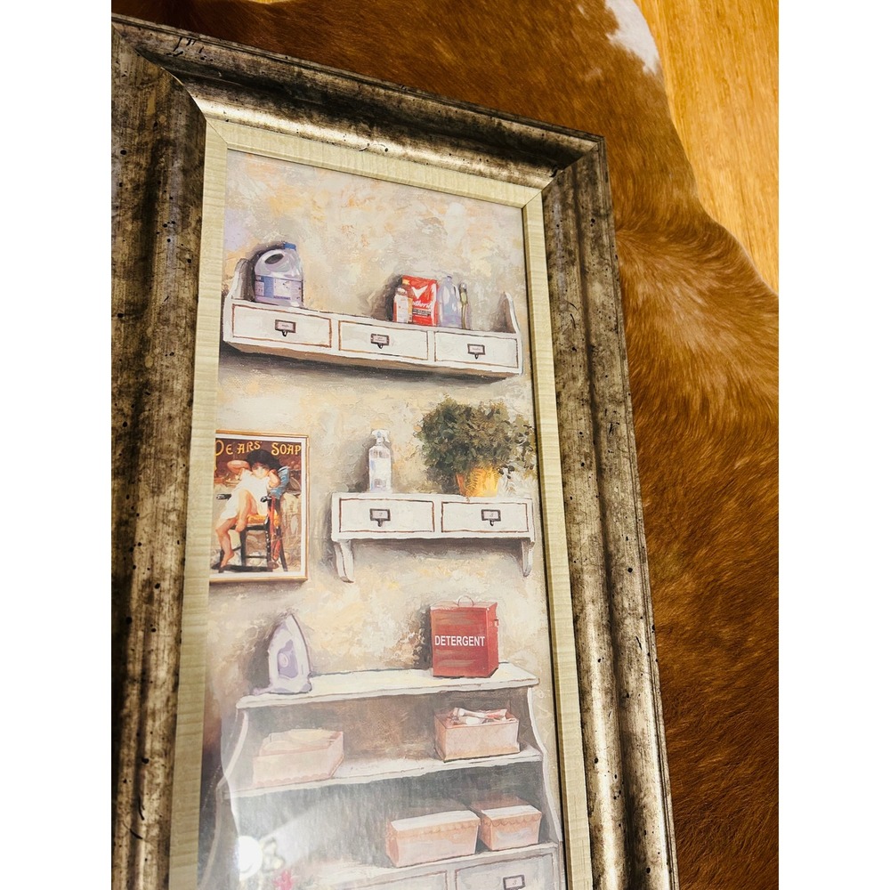Vintage Laundry Room Art Picture 13x25 detergent iron cottagecore cozy
Country - Picture 3 of 7